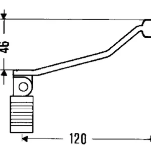 BUZZETTI spojková páčka ocelová YAMAHA XT 500; XT 550; XT 600; XT 600Z Poslední Šance