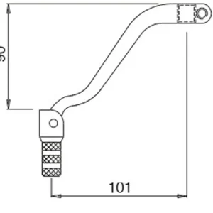 BUZZETTI spojková páčka hliníková HONDA CRF 450R 04- Tovární Cena