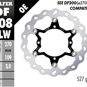 GALFER přední brzdový kotouč KAWASAKI KX 250F 15-23; KX 450F 15-23 (WAVE FLOATING) (270X109X3mm) Tovární Cena