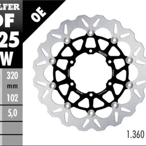 Jen Po Omezenou Doba GALFER přední brzdový kotouč SUZUKI GSXR 1000R 16- (WAVE FLOATING) (320X102X5mm)