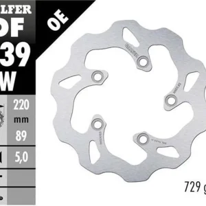 Velkoobchod GALFER brzdový kotouč zadní SUZUKI SV 650S 03-06; SV 1000 03-; TL 1000S/R 97; GSX-R 600 97-10; GSX-R 750 96-10; GSX-R 1000 01-15 (WAVE FIXED) (220X89X5mm)