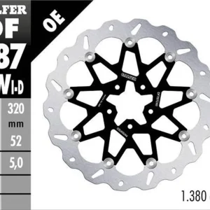 Autentický GALFER přední brzdový kotouč KTM 690 DUKE 12-16; 890 DUKE 20-23; HUSQVARNA 701 SVARTPILEM 18-19; VITPILEN 18-19 (láva) (WAVE FLOATING) (320X52X5mm)