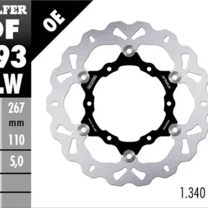 GALFER brzdový kotouč zadní KTM 1050 ADVENTURE 15-; 1090 ADVENTURE 17-; 1190R ADVENTURE 13-; 1290R/S/T SUPER ADVENTURE 15-23 (WAVE FLOATING) (267X110X5mm) Levný