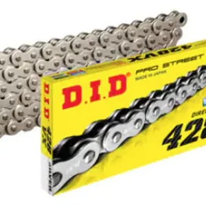 Omezená Nabídka DID hnací řetěz 428VXGB-132 (132 článků) O-kroužek zlatá rozpojený + nýtovací spojka