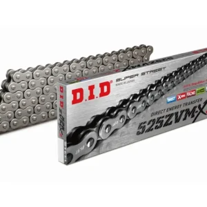 Moderní DID hnací řetěz 525ZVMX2-100 (100 článků) X-RING rozpojený + nýtovací spojka