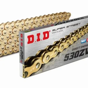 DID hnací řetěz 50(530)ZVMX2GG-114 / (114 článků) X-RING zlatá / zlatá rozpojený + nýtovací spojka (50ZVMX2GG-114) Hit Sezóny