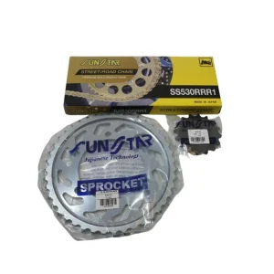 SUNSTAR řetězová sada YAMAHA YZF 1000 R1 98-03 PLUS zlatá (16/43/114) (DO 1400CC XW RING) (SUN51716/SUN1-5474-43/SS530RRR1-114G) - nahrazuje K530RTG060 - MADE IN JAPAN - Rychlé Dodání