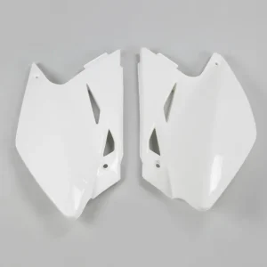 UFO boční tabulky na startovací číslo KAWASAKI KXF 450 06-08 barva bílá KX Akce