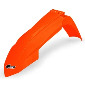 UFO blatník přední KTM SX/SXF(SX-F) 125/250/300/350/450F TBI 23-26, EXC/EXCF(EXC-F) 150/250/300/350/450/500 TBI 24-26 barva oranžová fluorescenční Ruční Výroba