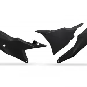 UFO zadní boční panely s krytem vzduchového filtru KTM SX/SXF(SX-F) 125/250/300/350/450F TBI 23-26, EXC/EXCF(EXC-F) 150/250/300/350/450/500 TBI 24-26 barva černá Speciální Cena